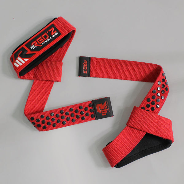 Pro Grip Lifting Strap - Red