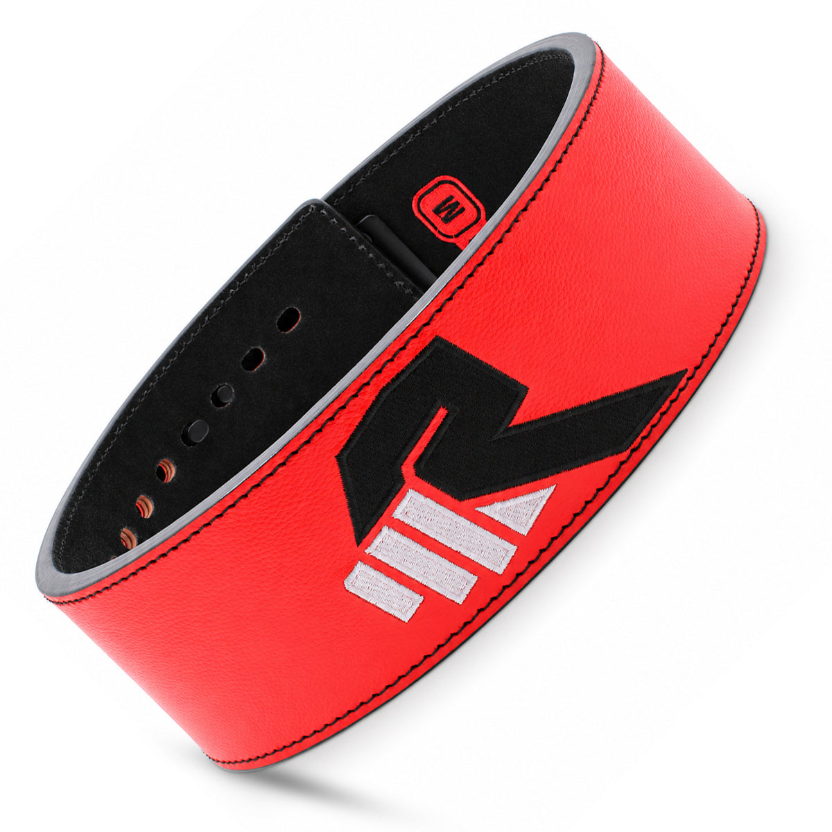 Snap Buckle Belt - Red/Black