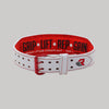 Weight Lifting Belts - White/Red