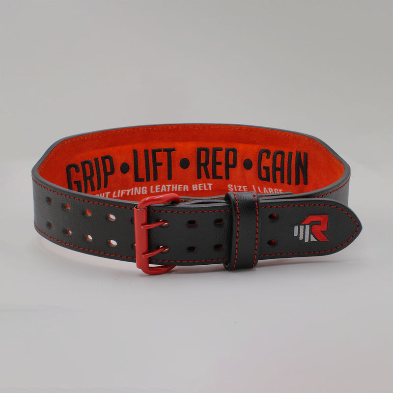 Weight Lifting Belts - Black/Red