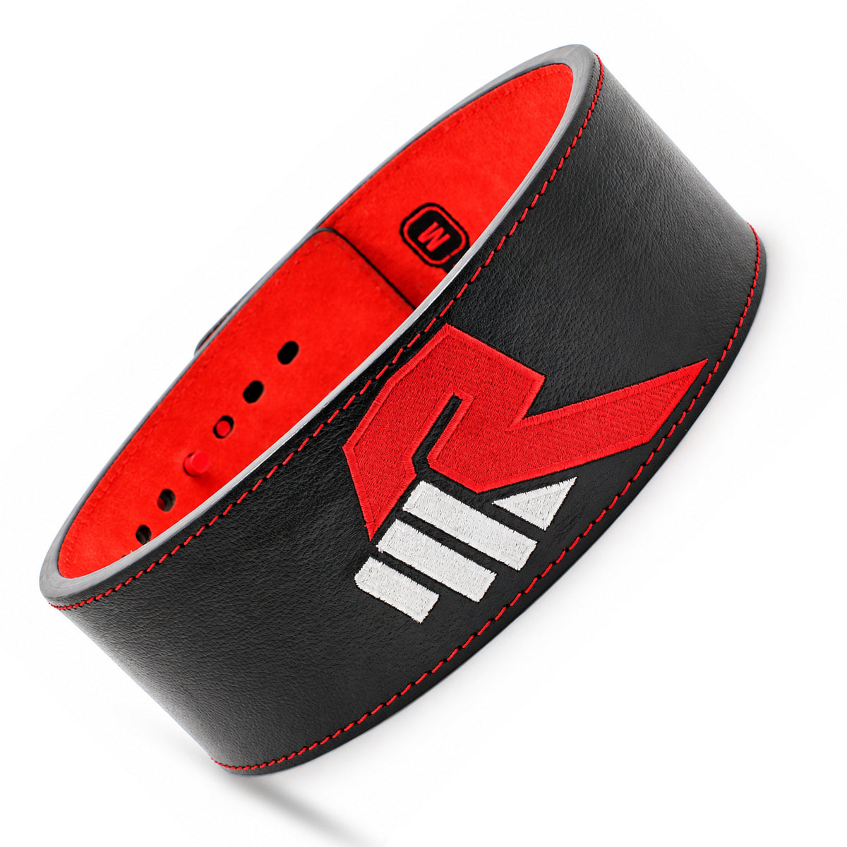 Snap Buckle Belt - Black/Red