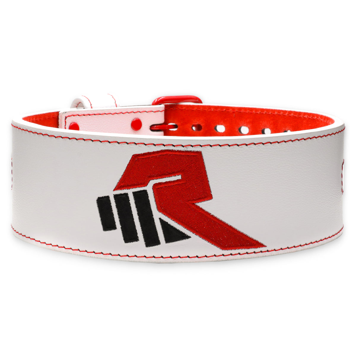Power Lifting Belt - White/Red
