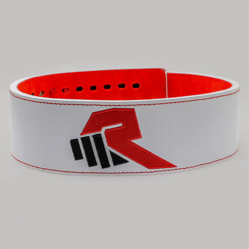 Snap Buckle Belt - White/Red