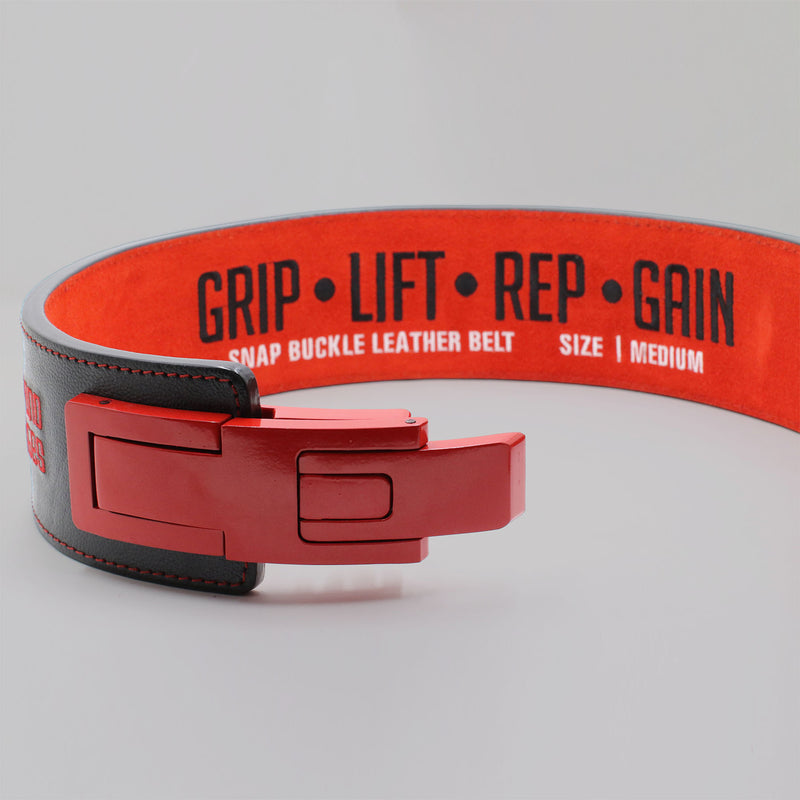 Snap Buckle Belt - Black/Black