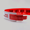 Snap Buckle Belt - White/Red
