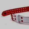 Weight Lifting Belts - White/Red