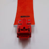 Snap Buckle Belt - White/Red
