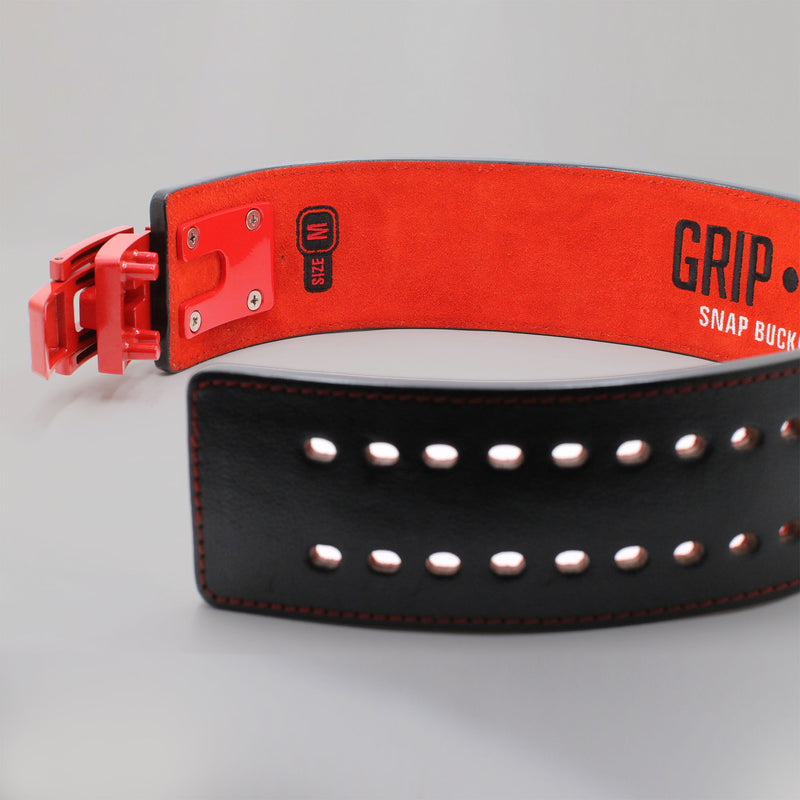 Snap Buckle Belt - Black/Black