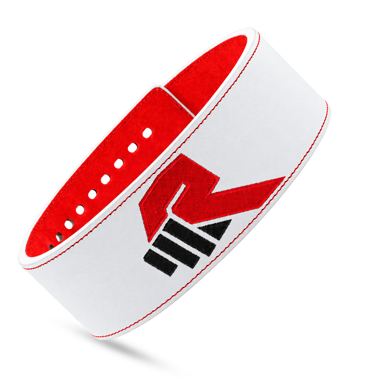 Snap Buckle Belt - White/Red
